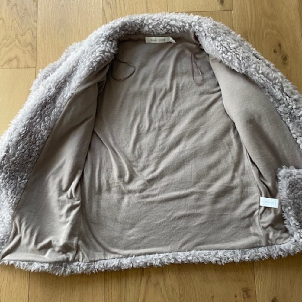 Anthropologie Bishop + Young Rosella Grey Teddy Coat size XS - Picture 5 of 7